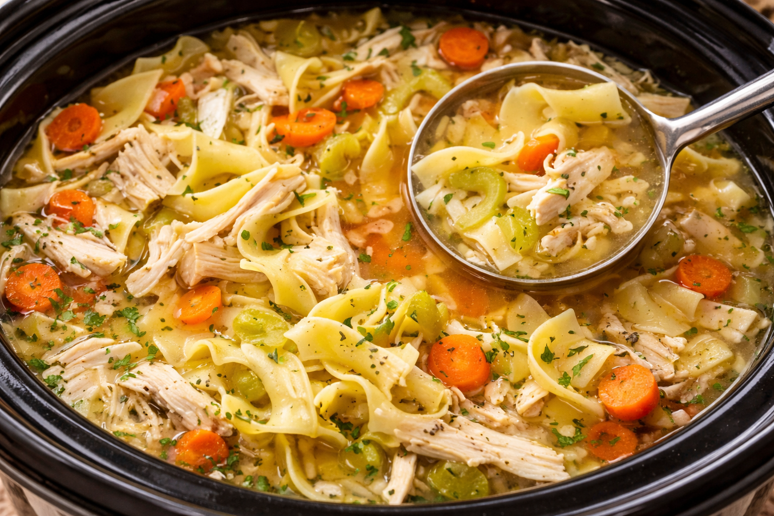 Crockpot Chicken Noodle Soup