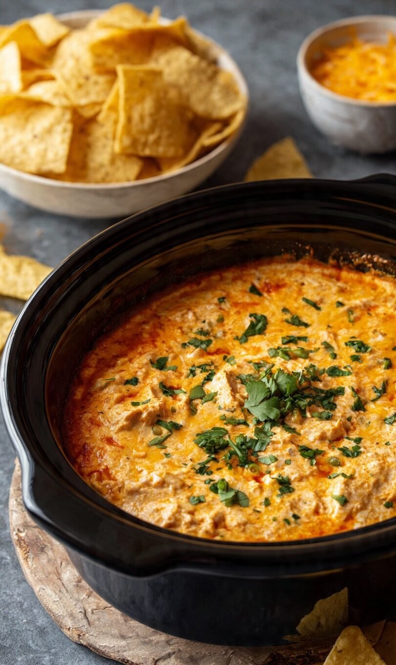 Crockpot Buffalo Chicken Dip