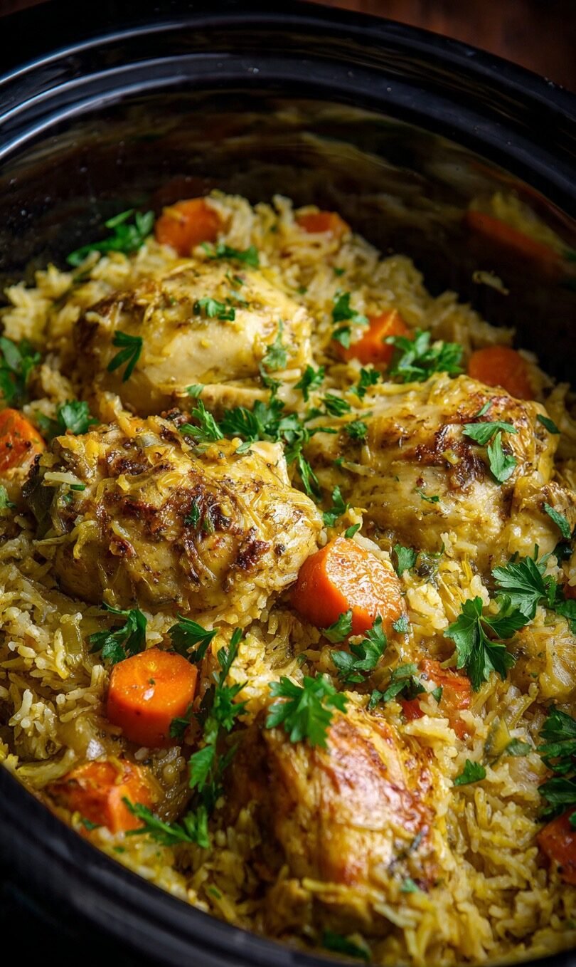 Crockpot Chicken and Rice
