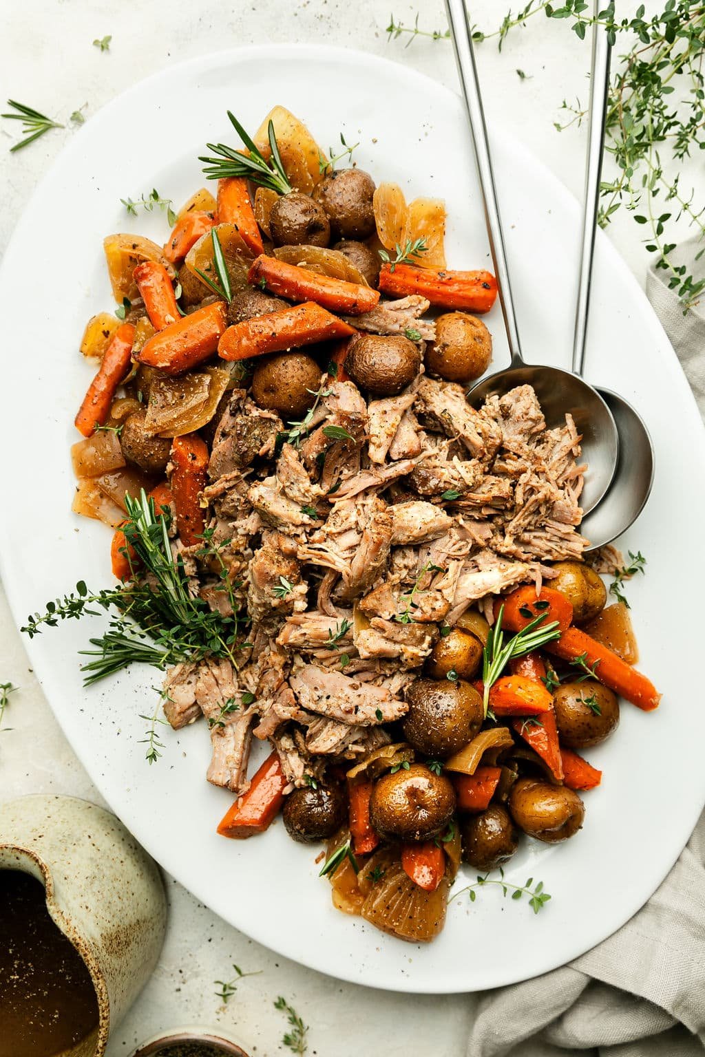 Crockpot Pork Roast with Potatoes and Carrots