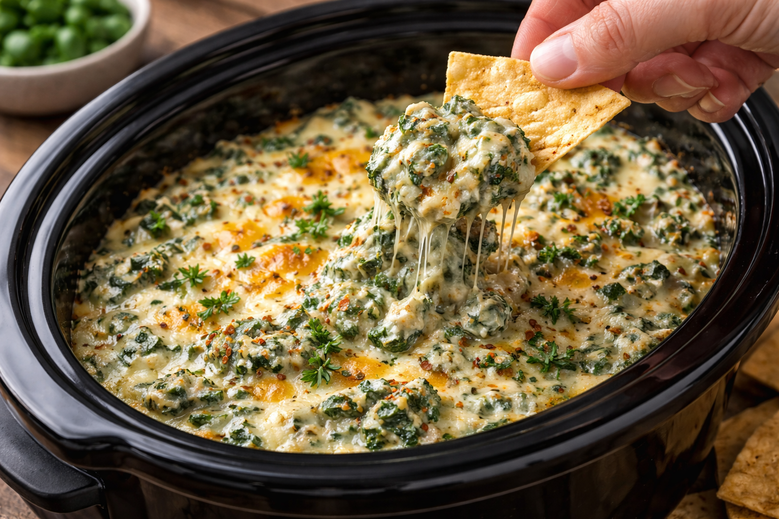 Crockpot Spinach Artichoke Dip