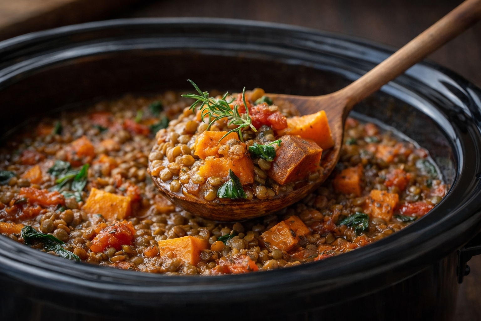 Vegan Lentil Sweet Potato Stew